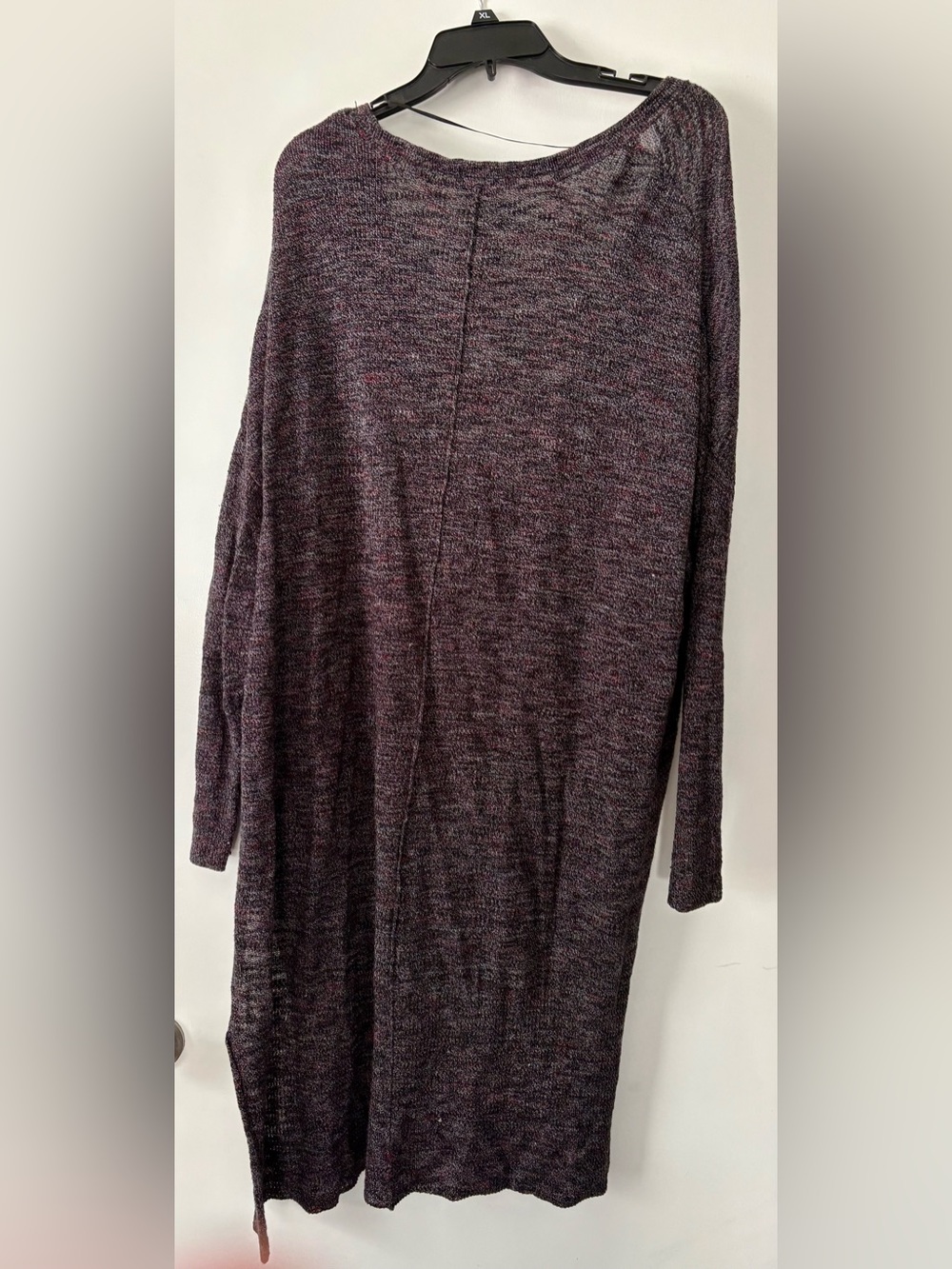 Free People Marled Plum Open-Front Cardigan - Picture 2 of 4
